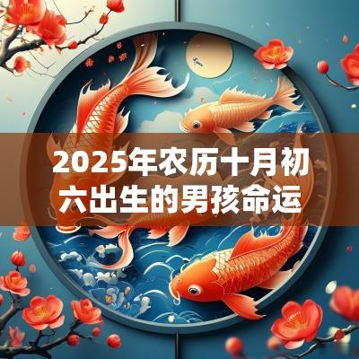 2025年农历十月初六出生的男孩命运今日五行缺木火周易取名