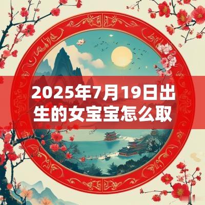 2025年7月19日出生的女宝宝怎么取名文静聪明的女孩名字