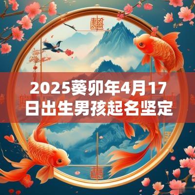 2025葵卯年4月17日出生男孩起名坚定勇敢的男宝宝名字