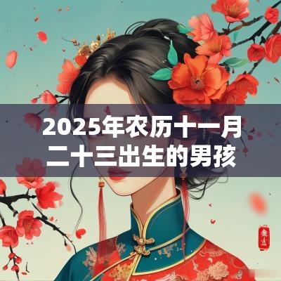 2025年农历十一月二十三出生的男孩五行缺什么今日八字取名