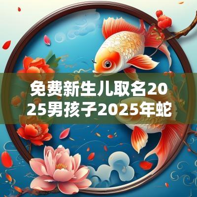免费新生儿取名2025男孩子2025年蛇宝宝取名字最佳字