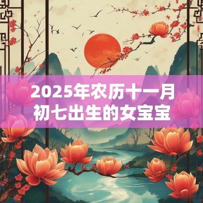 2025年农历十一月初七出生的女宝宝五行查询缺土怎么取名好