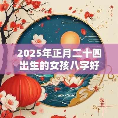 2025年正月二十四出生的女孩八字好吗五行缺水火好听的名字