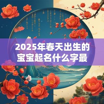 2025年春天出生的宝宝起名什么字最好唯美惊艳的春宝宝名字