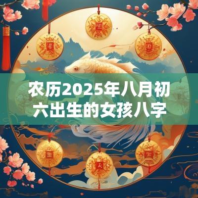 农历2025年八月初六出生的女孩八字好吗五行缺木好听的名字