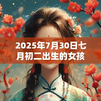 2025年7月30日七月初二出生的女孩五行取名打分最佳宜用字