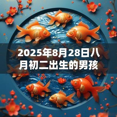 2025年8月28日八月初二出生的男孩五行属水属水取名建议