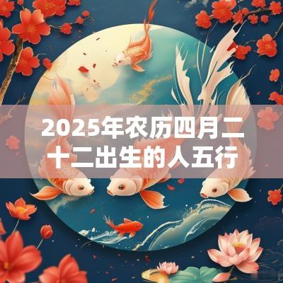 2025年农历四月二十二出生的人五行命理解析缺金土取名推荐