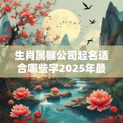 生肖属猴公司起名适合哪些字2025年最新公司名称大全免费