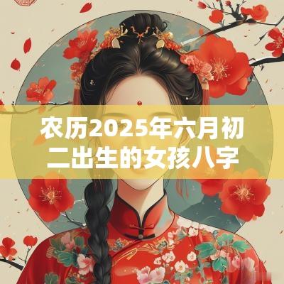 农历2025年六月初二出生的女孩八字好吗五行缺水火好听的名字