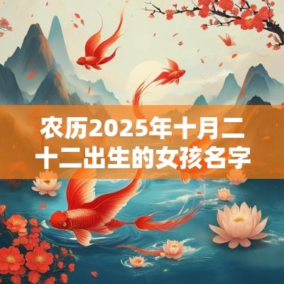 农历2025年十月二十二出生的女孩名字五行缺火八字免费取名