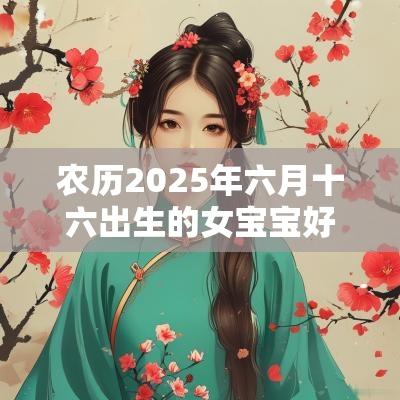 农历2026年六月十六出生的女宝宝好吗五行缺水火免费取好名字 农历2026年六月十六出生的女宝宝好吗五行缺水火免费取好名字