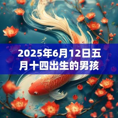 2025年6月12日五月十四出生的男孩五行属什么属火取名建议