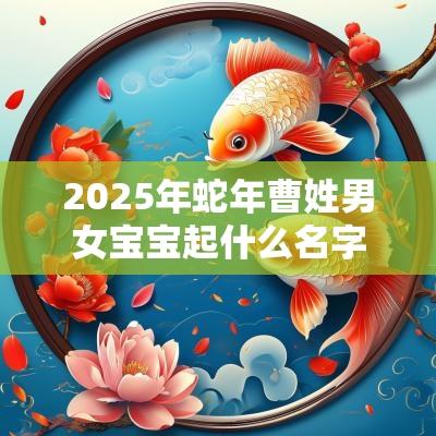2025年蛇年曹姓男女宝宝起什么名字好清雅俊逸的孩子名字