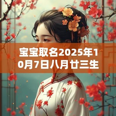 宝宝取名2025年10月7日八月廿三生的男生五行旺缺详解