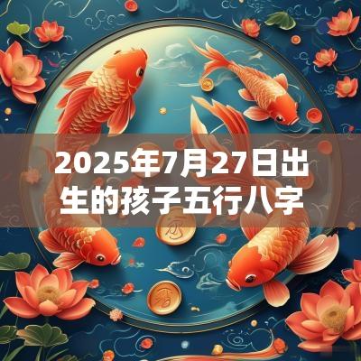 2025年7月27日出生的孩子五行八字解读属金的起名宜用字