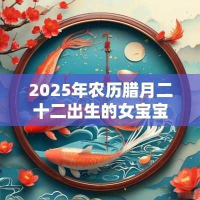 2025年农历腊月二十二出生的女宝宝八字算命五行缺火的名字