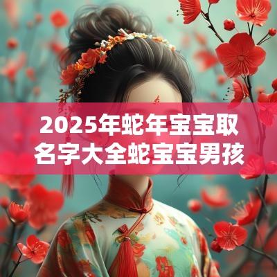 2025年蛇年宝宝取名字大全蛇宝宝男孩取名大全2025款