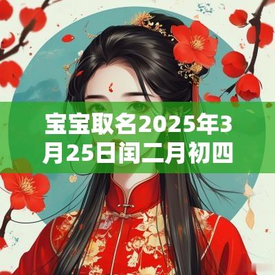 宝宝取名2025年3月25日闰二月初四出生的女生名字大全