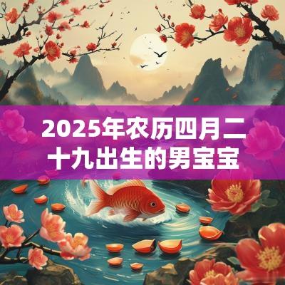 2025年农历四月二十九出生的男宝宝好吗五行不缺免费取好名字