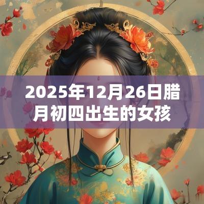 2025年12月26日腊月初四出生的女孩五行起名缺金的名字