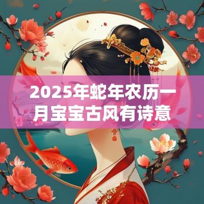 2025年蛇年农历一月宝宝古风有诗意的名字有内涵有寓意