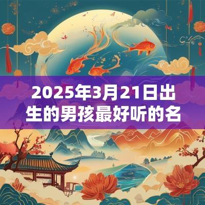 2025年3月21日出生的男孩最好听的名字高分名字精选