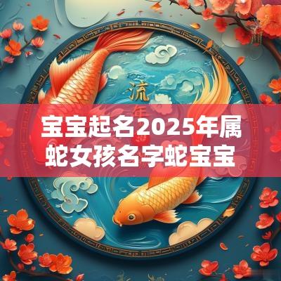 宝宝起名2025年属蛇女孩名字蛇宝宝女孩2025取名字