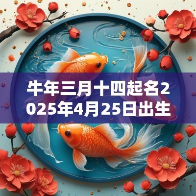 蛇年三月十四起名2025年4月25日出生的孩子命运如何