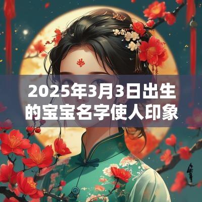 2025年3月3日出生的宝宝名字使人印象深刻的男孩名字
