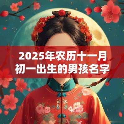 2025年农历十一月初一出生的男孩名字五行缺木免费取名