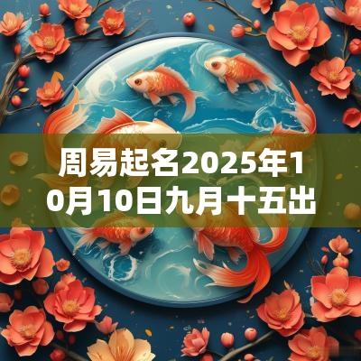 周易起名2025年10月10日九月十五出生的女孩缺什么