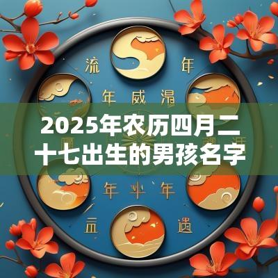 2025年农历四月二十七出生的男孩名字五行属金怎么取名