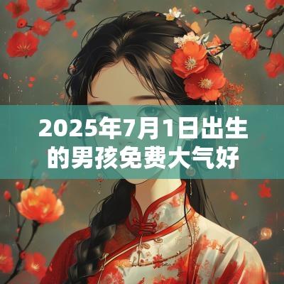2025年7月1日出生的男孩免费大气好听的男生取名宝典