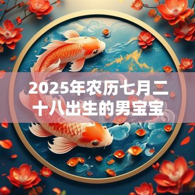 2025年农历七月二十八出生的男宝宝缺什么取名如何补火