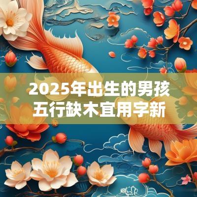 2025年出生的男孩五行缺木宜用字新生儿缺木取名男宝宝