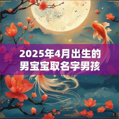 2025年4月出生的男宝宝取名字男孩名字2025年属蛇
