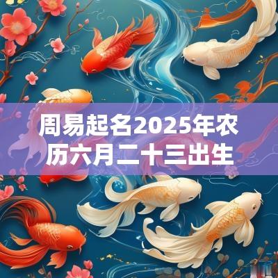 周易起名2025年农历六月二十三出生的女孩缺金取名推荐