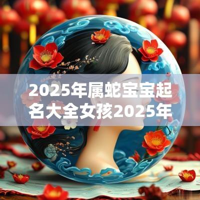 2025年属蛇宝宝起名大全女孩2025年好听的女孩名字