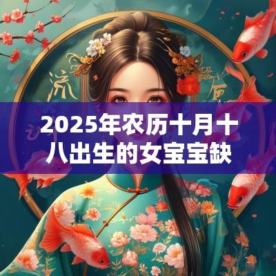 2025年农历十月十八出生的女宝宝缺火取名高分名字建议