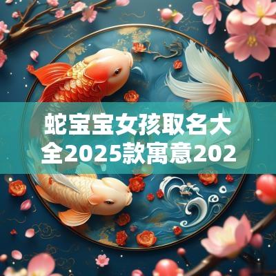 蛇宝宝女孩取名大全2025款寓意2025年兔女宝宝免费