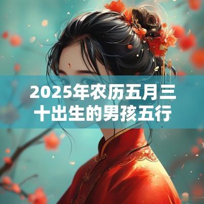 2025年农历五月三十出生的男孩五行八字解读属火的名字