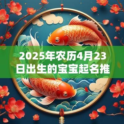 2025年农历4月23日出生的宝宝起名推荐根据五行取名