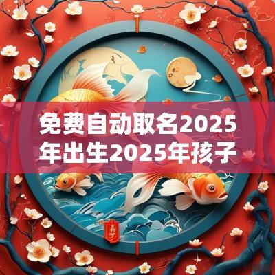 免费自动取名2025年出生2025年孩子取名字大全免费
