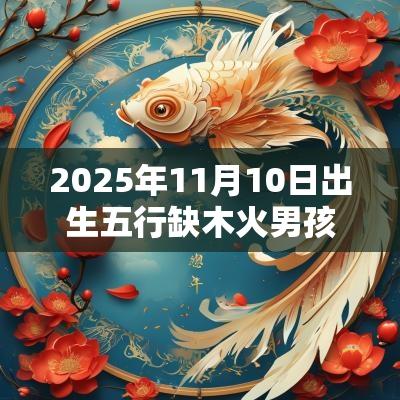 2025年11月10日出生五行缺木火男孩命运与八字取名字