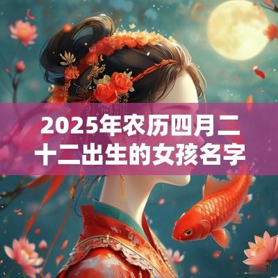 2025年农历四月二十二出生的女孩名字五行缺金怎么取名