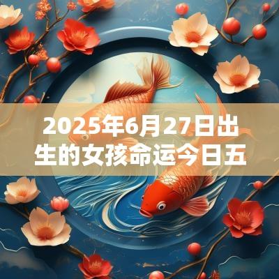 2025年6月27日出生的女孩命运今日五行缺水诗意取名 2025年6月27日出生的女孩命运今日五行缺水诗意取名