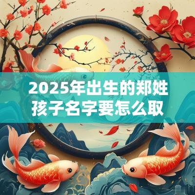 2025年出生的郑姓孩子名字要怎么取文雅大气的取名技巧