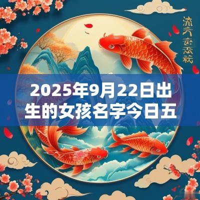 2025年9月22日出生的女孩名字今日五行缺木免费取名