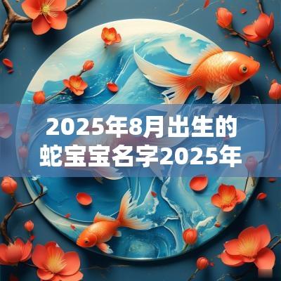 2025年8月出生的蛇宝宝名字2025年属蛇取名宜用字